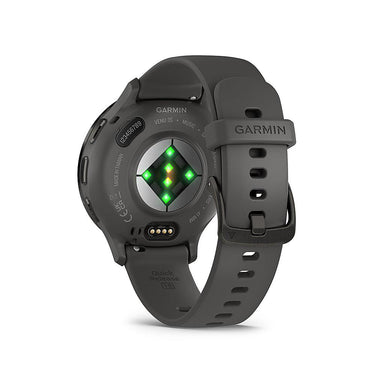 Garmin Venu 3S Fitness GPS Smartwatch Steel Bezel w/ Pebble Gray Case + Warranty Kit
