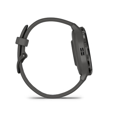 Garmin Venu 3S Fitness GPS Smartwatch Steel Bezel w/ Pebble Gray Case + Warranty Kit
