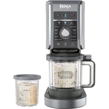 Ninja CREAMi Deluxe 11-in-1 XL Ice Cream Maker, Silver (NC501) - Refurbished