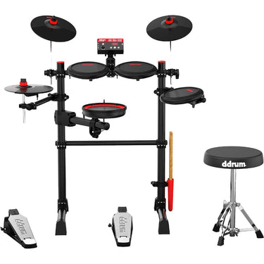 DDRUM Complete Electronic Drum Set w/ Mesh Drum Heads - DD EFLEX - Open Box