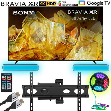 Sony Bravia XR 98" X90L 4K HDR LED Smart TV 2023 with TV Wall Mounting Bundle