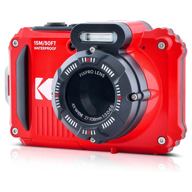 Kodak PIXPRO WPZ2 Full HD Rugged Waterproof Digital Camera, 16MP, Red
