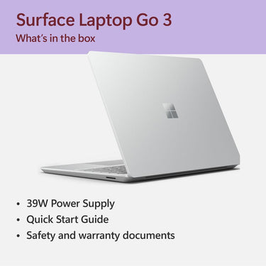 Microsoft Surface Laptop Go 3 12.4" Intel i5-1235U 8GB/256GB Touchscreen, Platinum
