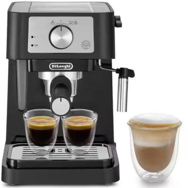 Delonghi Stilosa Manual Espresso Machine, Black/Stainless - Refurbished