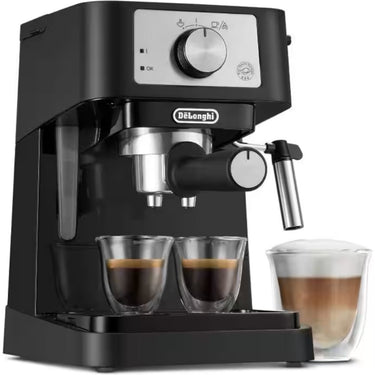 Delonghi Stilosa Manual Espresso Machine, Black/Stainless - Refurbished