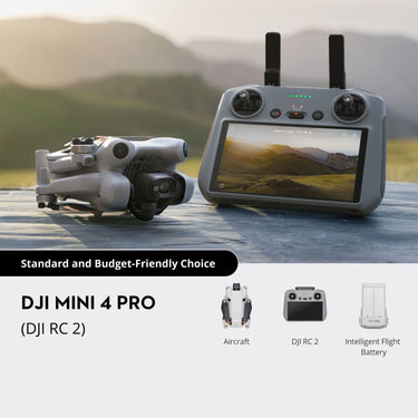 DJI Mini 4 Pro 4K HDR Folding Drone with RC2 Remote Kit CP.MA.00000732.01