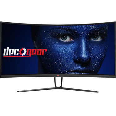 Deco Gear 35" Curved Gaming Ultrawide Monitor 120Hz w/ MMX 150 Gaming Headset