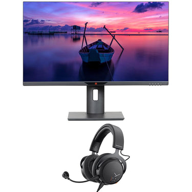 Deco Gear 28" 4K Ultrawide IPS Monitor, 60 Hz, 4 ms w/ MMX 150 Gaming Headset