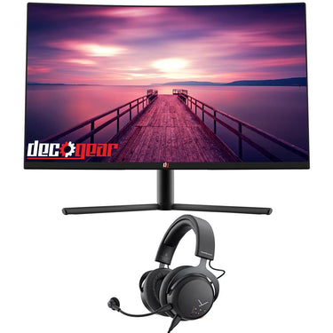 Deco Gear 32" 1920x1080 Curved Gaming Monitor 75Hz w/ MMX 150 Gaming Headset
