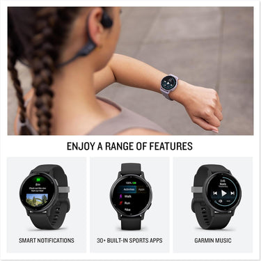 Garmin Vivoactive 5 Fitness Smartwatch, Ivory