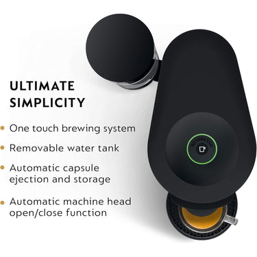 Nespresso VertuoPlus Coffee & Espresso Machine by DeLonghi, Factory Refurbished (Black)