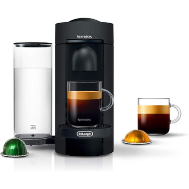 Nespresso VertuoPlus Coffee & Espresso Machine by DeLonghi, Factory Refurbished (Black)