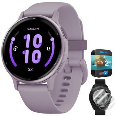 Garmin 010-02862-13 Vivoactive 5 Fitness Smartwatch, Orchid w/ Warranty Bundle