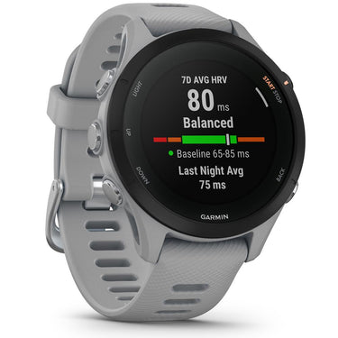 Garmin Forerunner 255S GPS Smartwatch, Powder Grey w/ Accessories Bundle