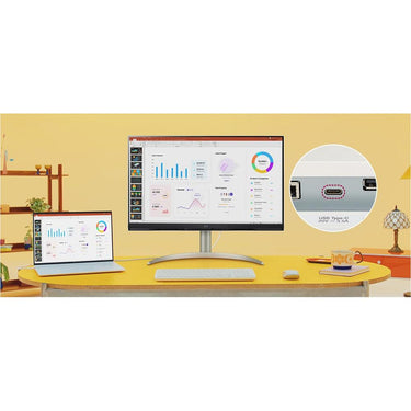 LG 32SQ730S-W 31.5" UltraFine 4K UHD 5ms 65Hz Smart LED Monitor, White