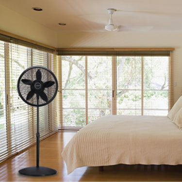Lasko 18-inch Adjustable Elegance and Performance Pedestal Fan - Black