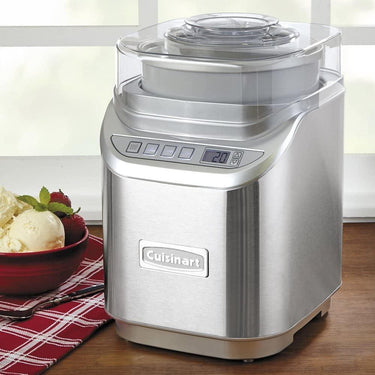 Cuisinart ICE-70 2QT Ice Cream Maker w/ LCD Screen Stainless Steel (Factory Refurbished)