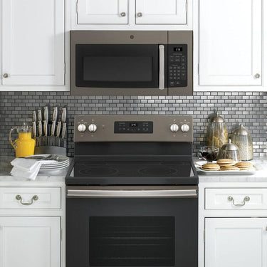 GE 1.6 Cu. Ft. Over-the-Range Microwave Oven, Slate - Open Box