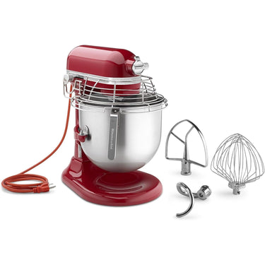 KitchenAid KSMC895ER 8-Quart Commercial Countertop Mixer with Bowl-Guard, 10-Speed Red