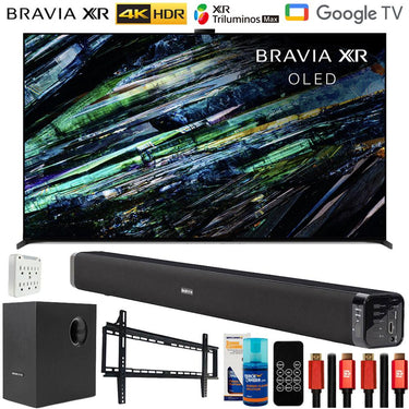 Sony BRAVIA XR A95L 55" QD-OLED 4K Smart TV 2023 with Deco Gear Home Theater Bundle