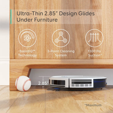 Eufy RoboVac 11S Self-Charging Robotic Vacuum Cleaner, White - Refurbished