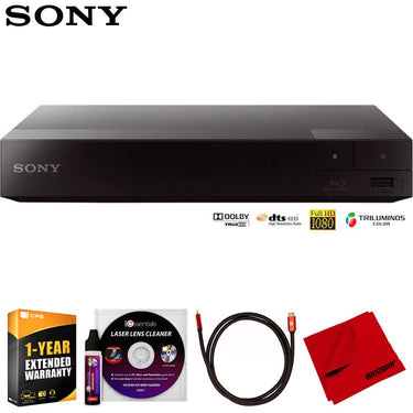 Sony BDP-S1700 Streaming Blu-ray Disc Player w/ Accessories + Warranty Bundle