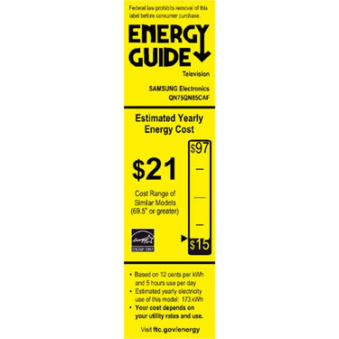 Samsung QN75QN85CA 75 Inch Neo QLED 4K Smart TV (2023) Refurbished