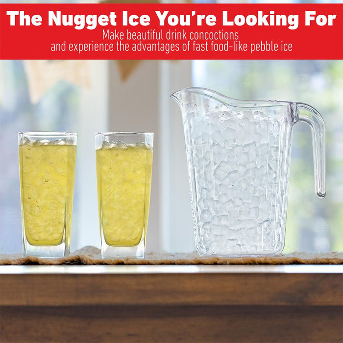 Deco Chef 46LB Self Dispensing Nugget Ice Maker Makes 1.8LB per Hour Refurbished