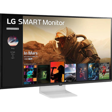 LG 43" 4K UHD IPS Smart Monitor with webOS (43SQ700S-W) - Open Box