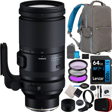 Tamron 150-500mm F/5-6.7 Di III VC VXD Zoom Lens for Nikon Z-Mount Cameras Bundle