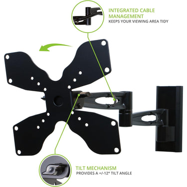 Kanto L102 Full Motion Mount for 19-inch to 32-inch TVs