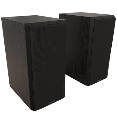 Klipsch RP-500M II Bookshelf Speaker, Ebony (Pair) w/ Warranty Bundle