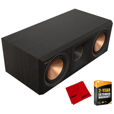 Klipsch RP-500C II Enhanced Clarity w/ Bigger Horn Center Speaker, Ebony + Warranty Kit