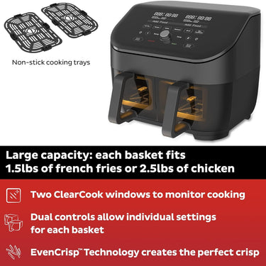 Instant Pot Vortex Plus XL 8-quart Dual Basket Air Fryer Oven (Refurbished)