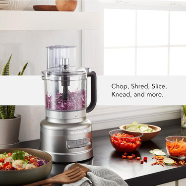 KitchenAid 13-Cup All In One Food Processor, Contour Silver