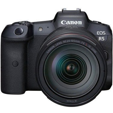 Canon EOS R5 Camera + 24-105mm Lens + 1TB Portable SSD + 128GB CFexpress Card Bundle