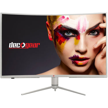 Deco Gear 39" Curved Widescreen Gaming Monitor, 2560x1440, 165Hz, HDR400, 16:9, White 3-PK