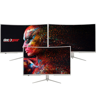 Deco Gear 39" Curved Widescreen Gaming Monitor, 2560x1440, 165Hz, HDR400, 16:9, White 3-PK