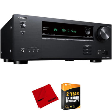Onkyo TX-NR6100 7.2-Channel THX Certified AV Receiver + 2 Year Warranty Bundle
