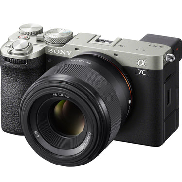 Sony a7C II Full Frame Mirrorless Camera Body Silver + 50mm F1.8 Lens Kit Bundle