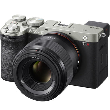 Sony a7CR Full Frame Mirrorless Camera Body Silver + 50mm F1.8 Lens Kit Bundle