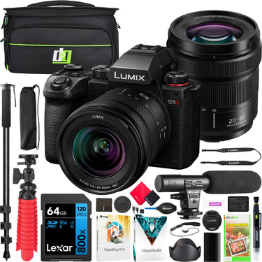 Panasonic LUMIX S5II Full Frame Mirrorless Camera + 20-60mm F3.5-5.6 Lens DC-S5M2KK Bundle