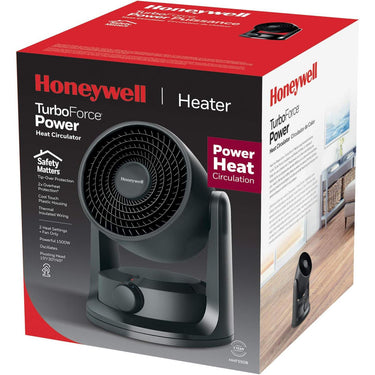 Honeywell TurboForce Heater Fan with Pivoting Head, Black