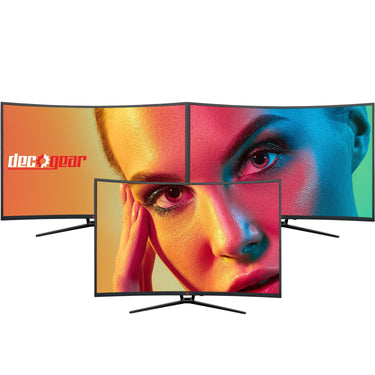 Deco Gear 39" Curved Gaming Monitor, 2560x1440, 1ms MPRT, 165 Hz, 4000:1, HDR 400, 3-Pack