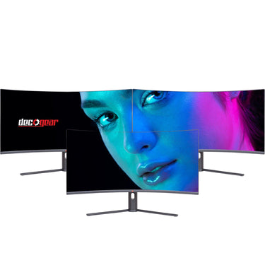 Deco Gear 34" 3440x1440 21:9 Ultrawide Curved Monitor, 180Hz, HDR10, 4000:1, 6ms, 3-Pack