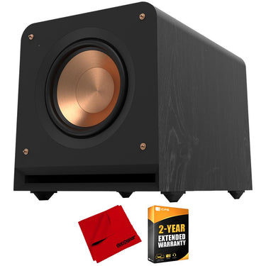 Klipsch RP-1200SW: Elite 12" High-Excursion Subwoofer - Ebony w/ 2 Year Warranty Bundle