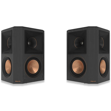 Klipsch RP-502S II Speaker Superior Surround Sound, Ebony, Pair + 2 Year Warranty Bundle