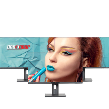 Deco Gear 28" 4K Ultrawide IPS Monitor, 60 Hz, 1 Billion Colors, 100% sRGB, 16:9, 3-Pack