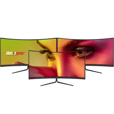 Deco Gear 30" Curved Monitor, 200Hz, 1ms MPRT, 2560x1080, for Professionals, Gaming 3-Pack