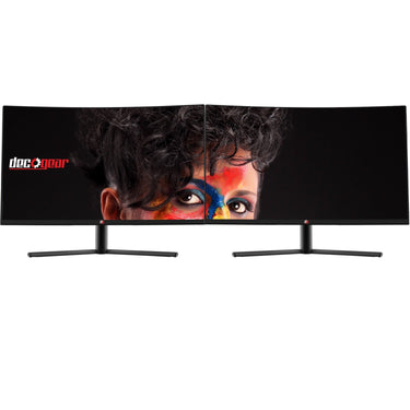 Deco Gear 32" 1920x1080 Curved Gaming Monitor, 3000:1 Contrast, 75 Hz, 6ms, 2-Pack